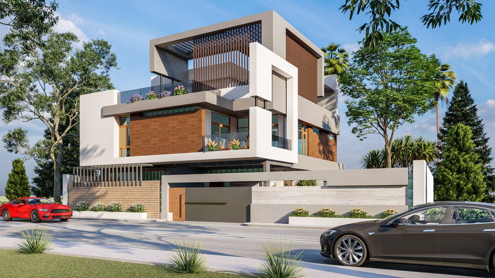 Contemporary Villa architecture project in Sarjapur Road, Bangalore by CD India